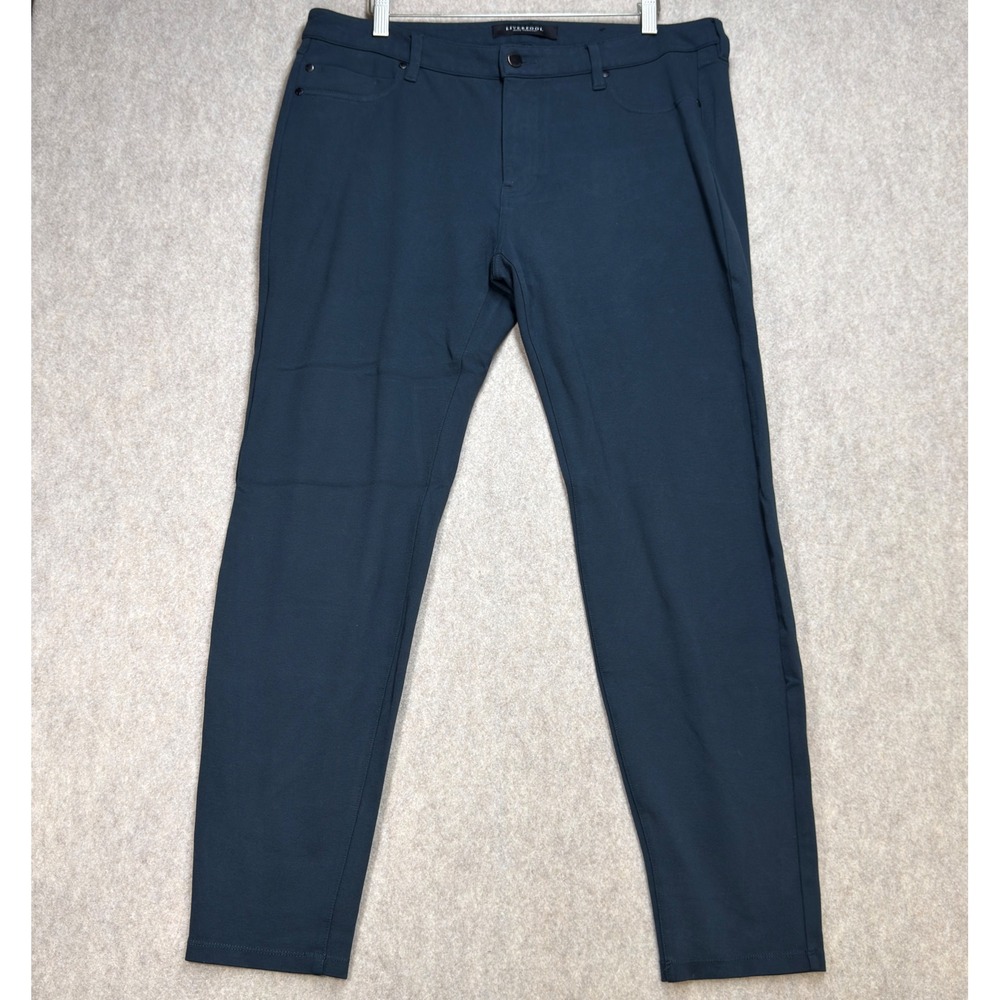 Liverpool Women 16 Dark Night Business Casual Minimalist Ponte Skinny Pants